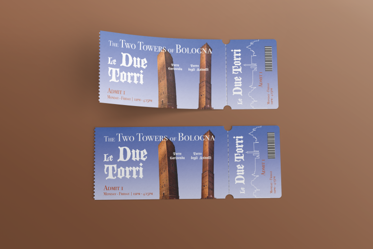 Due Torri Ticket Mockup